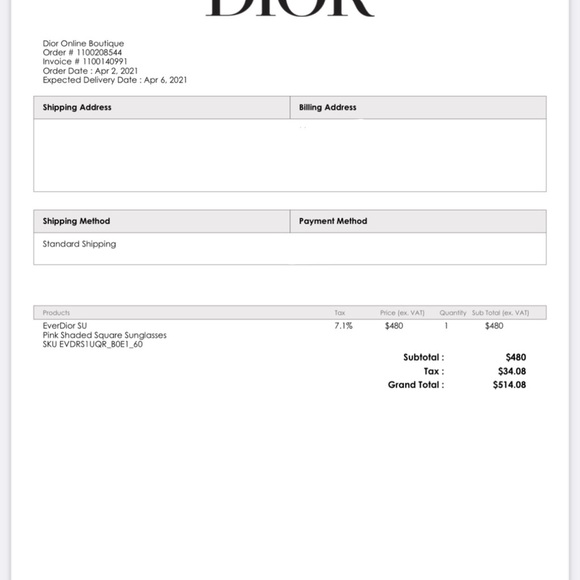 Dior sunglasses - Picture 2 of 3